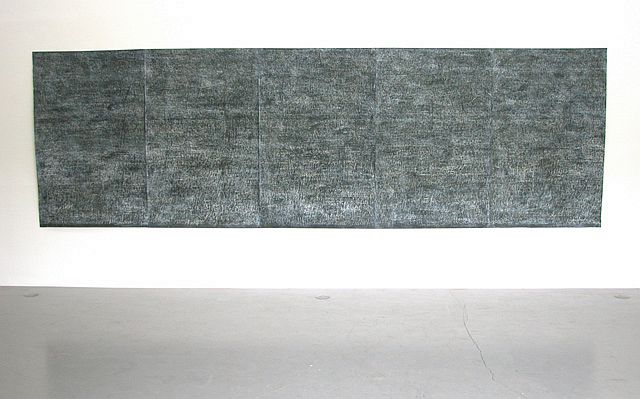 Wax, white pigment on mulberry paper